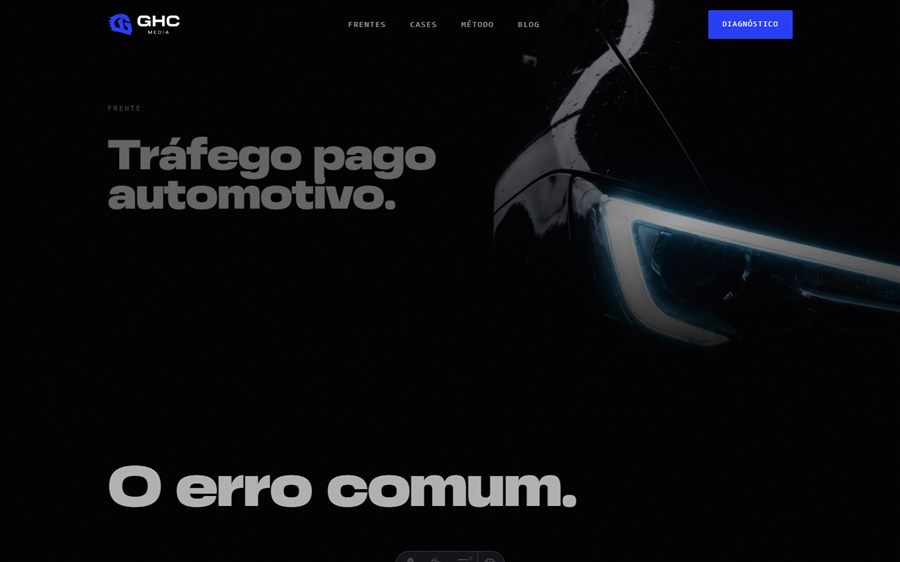 Página de tráfego pago